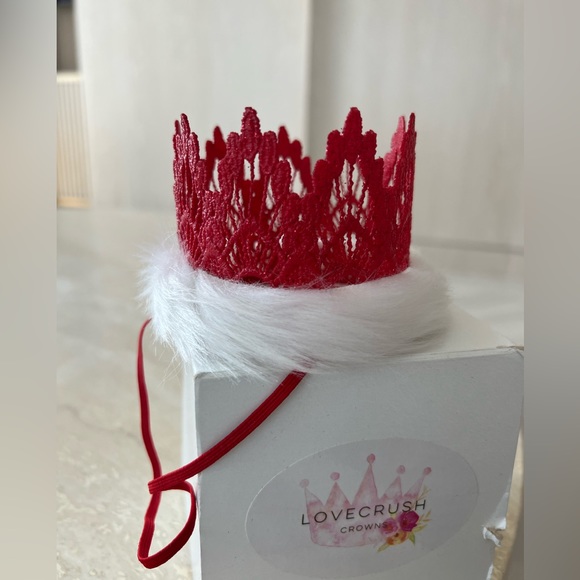 LOVECRUSH CROWNS for Baby. Hair Accessories. Handmade. NEW - Picture 3 of 4